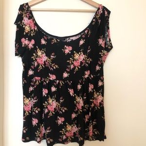 Floral off the shoulder top
